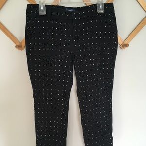 Black polka dot pixie pants